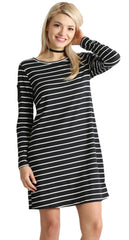 Load image into Gallery viewer, black ivory stripe