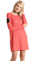 Load image into Gallery viewer, red ivory stripe