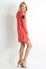 Load image into Gallery viewer, red ivory stripe