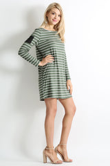 Load image into Gallery viewer, green ivory stripe