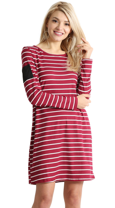 burgundy ivory stripe
