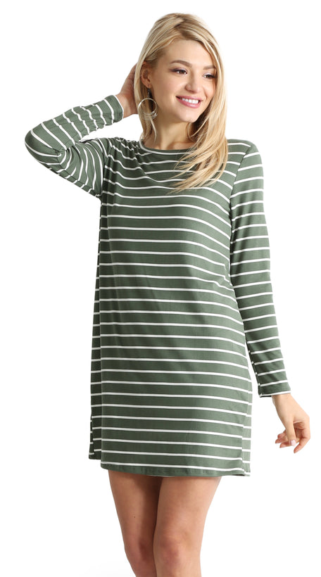 green ivory stripe
