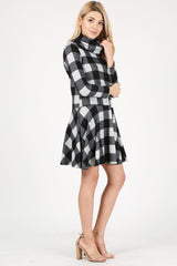 Load image into Gallery viewer, black - heather grey checkered
