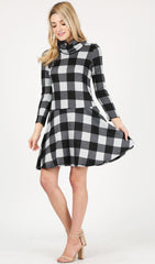 Load image into Gallery viewer, black - heather grey checkered