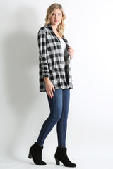 Load image into Gallery viewer, black - heather grey plaid