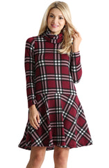 Load image into Gallery viewer, burgundy - ivory plaid