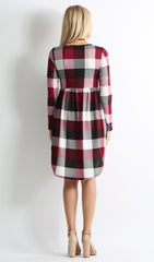 Load image into Gallery viewer, burgundy plaid