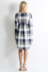 Load image into Gallery viewer, navy plaid