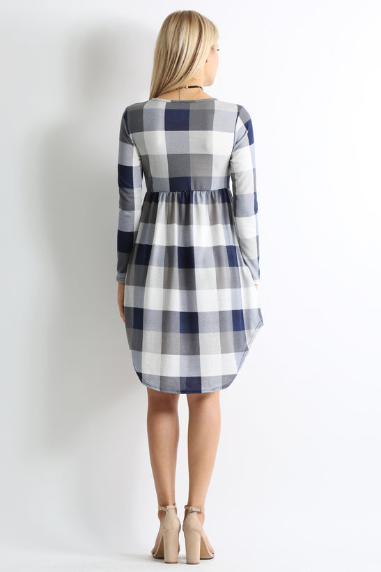 navy plaid