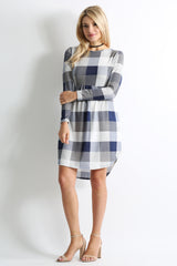 Load image into Gallery viewer, navy plaid