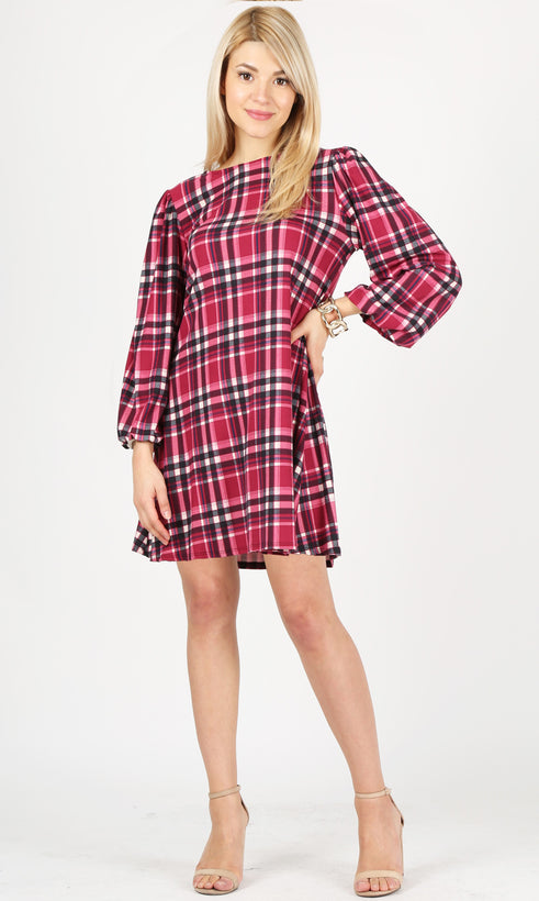 pink plaid
