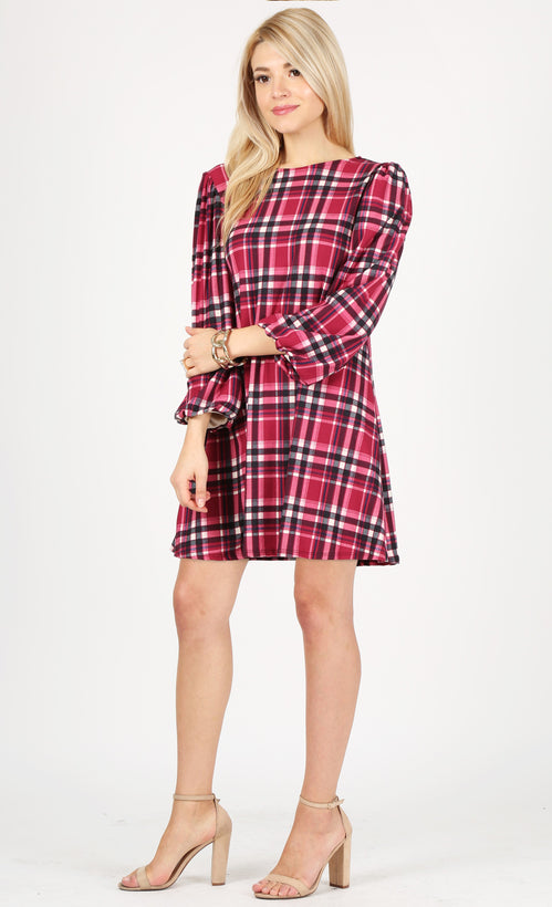 pink plaid