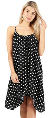 Load image into Gallery viewer, blck/whte polka dot print