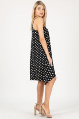 Load image into Gallery viewer, blck/whte polka dot print