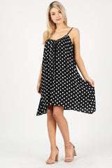 Load image into Gallery viewer, blck/whte polka dot print