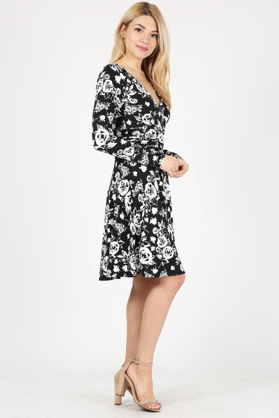 black ivory floral