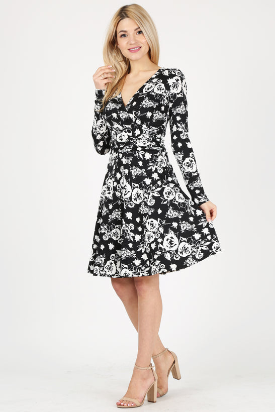 black ivory floral