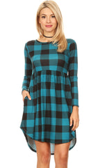 Load image into Gallery viewer, Teal Plaid