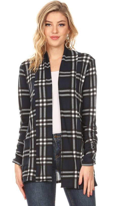 navy - black plaid