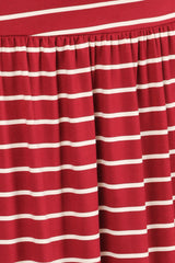 Load image into Gallery viewer, burgundy stripe ankle-length