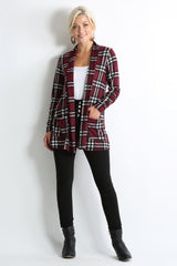 Load image into Gallery viewer, burgundy - ivory plaid