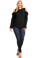 Load image into Gallery viewer, Flash the Shoulders Frill Top
