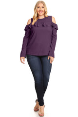Load image into Gallery viewer, Flash the Shoulders Frill Top
