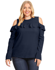 Load image into Gallery viewer, Flash the Shoulders Frill Top