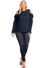 Load image into Gallery viewer, Flash the Shoulders Frill Top