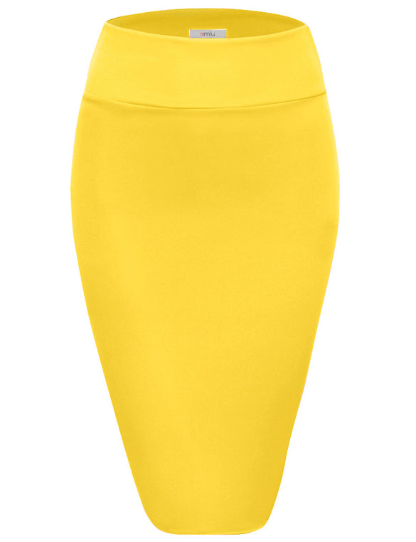 Slay All Day Plus Size Scuba Skirt