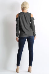 Load image into Gallery viewer, Flash the Shoulders Frill Top