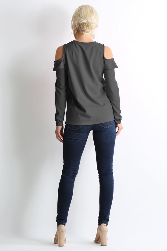 Flash the Shoulders Frill Top