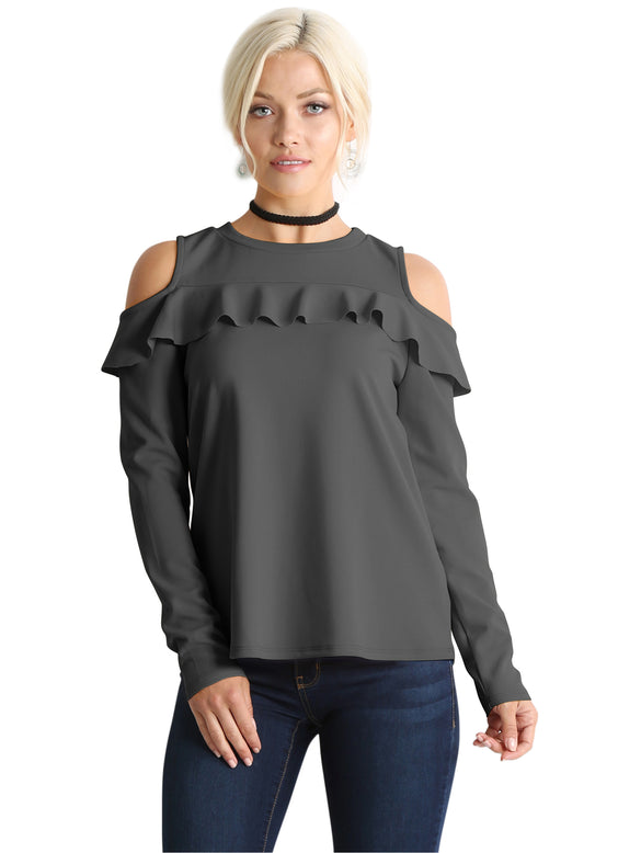 Flash the Shoulders Frill Top