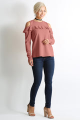 Load image into Gallery viewer, Flash the Shoulders Frill Top