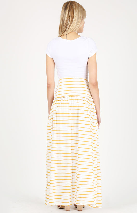 mustard stripe ankle-length