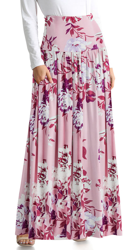 mauve burgundy sage floral