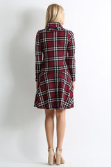 Load image into Gallery viewer, burgundy - ivory plaid