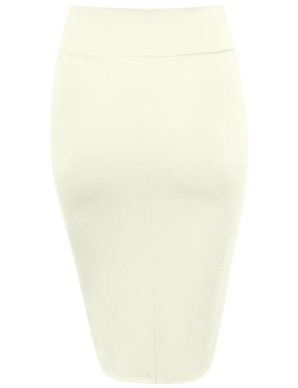 Slay All Day Plus Size Scuba Skirt