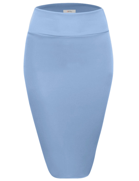Slay All Day Plus Size Scuba Skirt