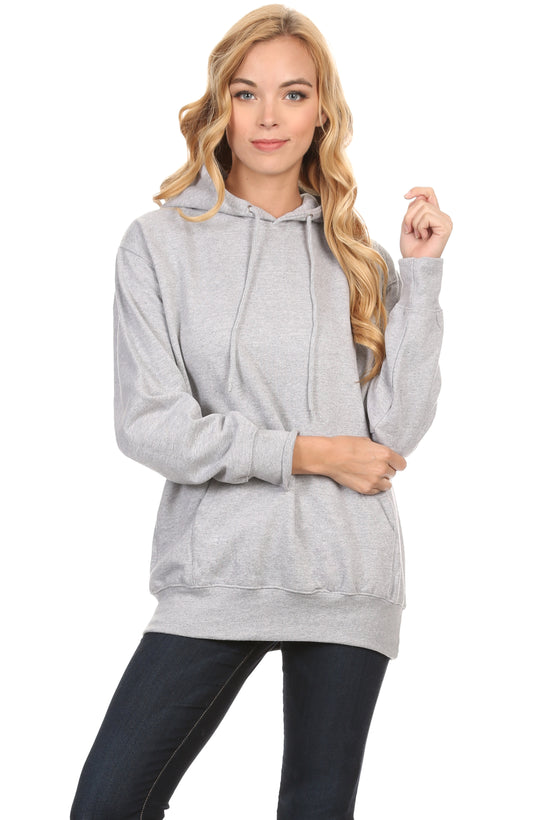 Simlu Plus Size Fleece Pullover Hoodies Oversized Sweater Sweatshirts