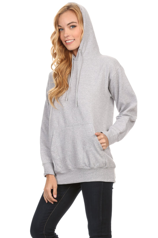 Simlu Plus Size Fleece Pullover Hoodies Oversized Sweater Sweatshirts