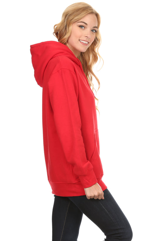 Simlu Plus Size Fleece Pullover Hoodies Oversized Sweater Sweatshirts