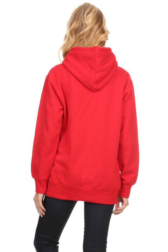 Simlu Plus Size Fleece Pullover Hoodies Oversized Sweater Sweatshirts