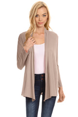 Load image into Gallery viewer, Womens Open Drape Cardigan Reg and Plus Size Cardigan Sweater Long Sleeves - USA