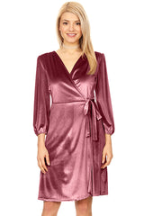 Load image into Gallery viewer, Say it with Warmth Wrap Dress