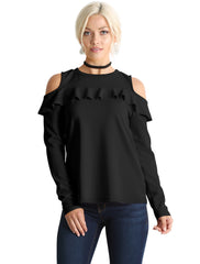 Load image into Gallery viewer, Flash the Shoulders Frill Top
