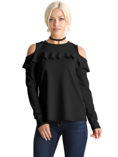 Flash the Shoulders Frill Top