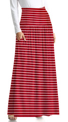 Load image into Gallery viewer, burgundy stripe ankle-length
