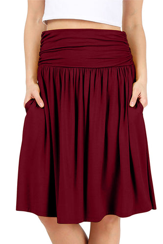 Comfort In Casual Plus Size Stretch Skirt