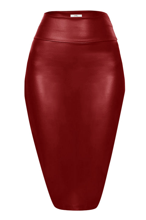 Rock Chick Faux Leather Skirt